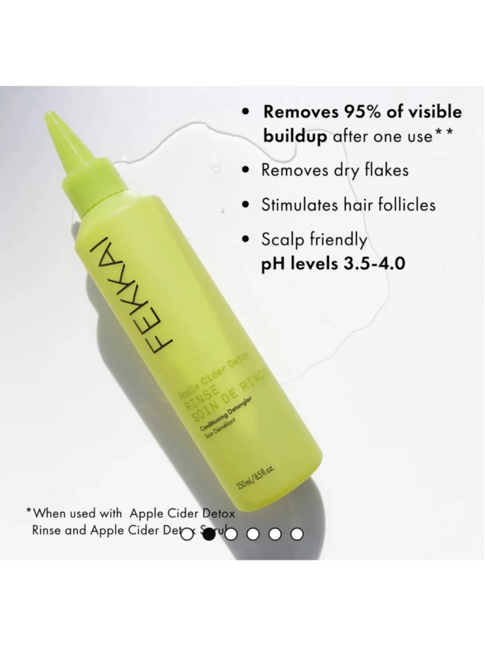 Fekkai Apple Cider Detox Rinse Conditioning Detangler 250ml